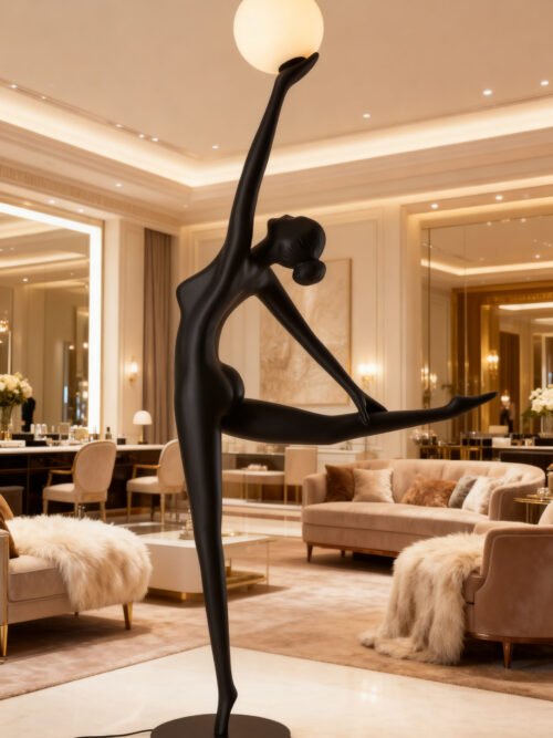 Arabesque design floor lamp