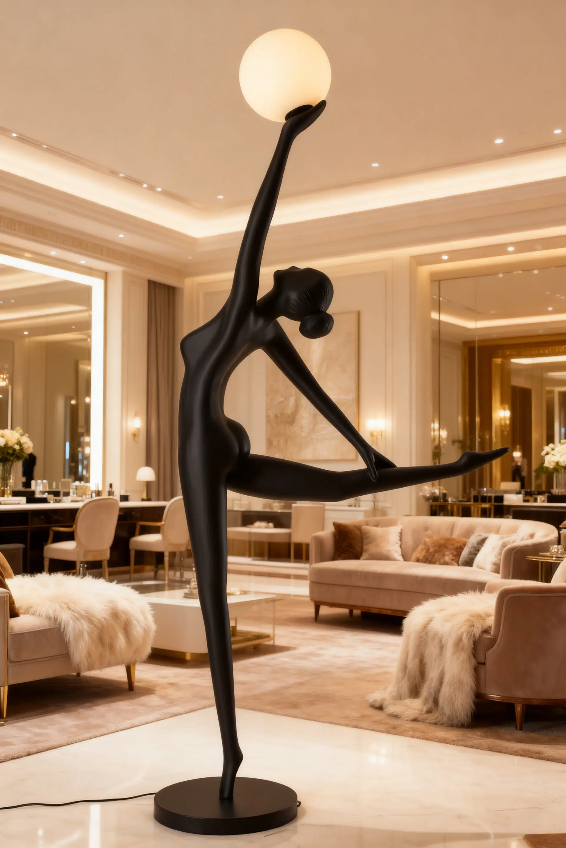 Arabesque Design Floor Lamp – Flow of Light