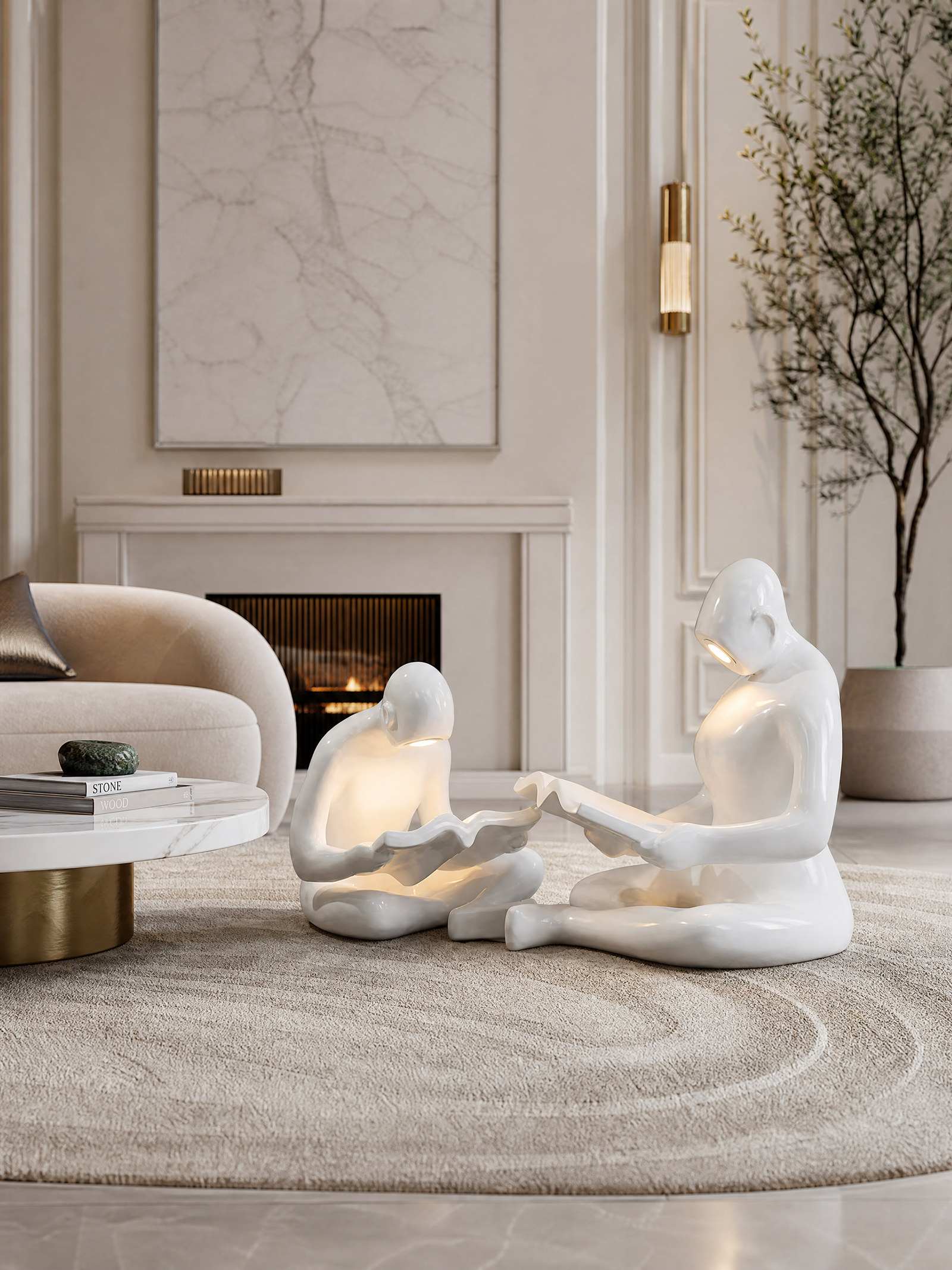 Scribe Design Sculpture Lamp